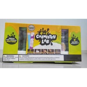 Science Squad 4‑in‑1 Chemistry Lab Kit • 4 Instant Experiments • New Box Damage